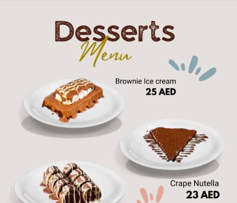 Juice Street UAE Dessert Menu 